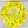 Natural Yellow Lemon Quartz 3.60 Ct. Round Shape  10.2 Mm Gemstone From Brazil
