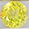 Natural Yellow Lemon Quartz 3.73 Ct. Round Shape  10.2 Mm Gemstone From Brazil