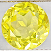 Natural Yellow Lemon Quartz 2.71 Ct. Round Shape 9.1 Mm Gemstone From Brazil