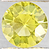 Natural Yellow Lemon Quartz 2.27 Ct. Round Diamond Cut  9.1 Mm Gemstone From Brazil