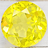 Natural Yellow Lemon Quartz 8.55 Ct. Round Shape 13.2 Mm Gemstone From Brazil