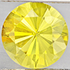 Natural Yellow Lemon Quartz 5.10 Ct. Round Diamond Cut 11.1 Mm Gemstone From Brazil
