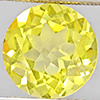 Natural Yellow Lemon Quartz 3.69 Ct. Round Shape 10.1 Mm Gemstone From Brazil