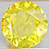 Natural Yellow Lemon Quartz 7.45 Ct. Round Shape 13.2 Mm Gemstone From Brazil