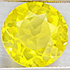 Natural Yellow Lemon Quartz 7.62 Ct. Round Shape 13.2 Mm Gemstone From Brazil