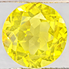 Natural Yellow Lemon Quartz 3.63 Ct. Round Shape  10.1 Mm Gemstone From Brazil