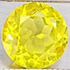 Natural Yellow Lemon Quartz 4.84 Ct. Round Shape  11.1 Mm Gemstone From Brazil