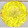 Natural Yellow Lemon Quartz 3.63 Ct. Round Shape  10.1 Mm Gemstone From Brazil