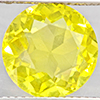 Natural Yellow Lemon Quartz 4.54 Ct. Round Shape  11.1 Mm Gemstone From Brazil
