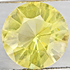 Natural Yellow Lemon Quartz 4.03 Ct. Round Diamond Cut 11 Mm Gemstone From Brazil