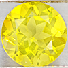 Natural Yellow Lemon Quartz 3.68 Ct. Round Shape  10.1 Mm Gemstone From Brazil