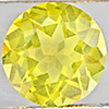 Natural Yellow Lemon Quartz 3.31 Ct. Round Shape  10 Mm Gemstone From Brazil