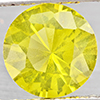 Natural Yellow Lemon Quartz 1.58 Ct. Round Diamond Cut 8.1 Mm Gemstone From Brazil