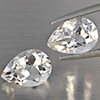 Natural White Quartz 3.86 Ct. 2 Pcs Pear Shape 10 x 7.2 Mm Gemstone from Brazil