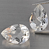 Natural White Quartz 2.94 Ct. 2 Pcs Pear Shape 10.1 x 7.1 Mm Gemstone from Brazil