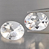 Natural White Quartz 3.29 Ct. 2 Pcs Oval Shape 9.1 x 7.1 Mm Gemstone from Brazil