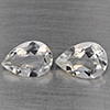 Natural White Quartz Gemstones 2.46 Ct. 2 Pcs. Pear Shape 9 x 6.2 Mm. Natural White Quartz Gemstones 2.46 Ct. 2 Pcs. Pear Shape 9 x 6.2 Mm.