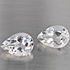 Natural White Quartz Gemstones 2.36 Ct. 2 Pcs. Pear Shape 9.2 x 6.3 Mm. Natural White Quartz Gemstones 2.36 Ct. 2 Pcs. Pear Shape 9.2 x 6.3 Mm.