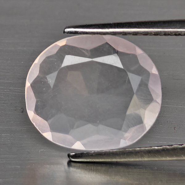 Natural Rose Pink Quartz Gemstones 2.12 Ct. Oval Shape 11 x 9.4 Mm.