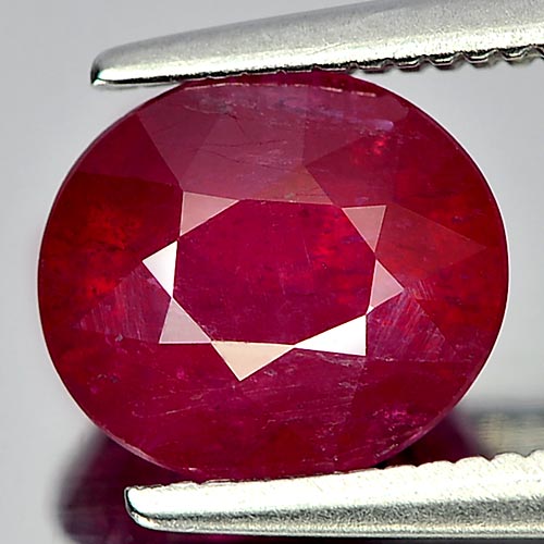 2.21 Ct. Oval Natural Gem Blood Red Ruby From Madagascar
