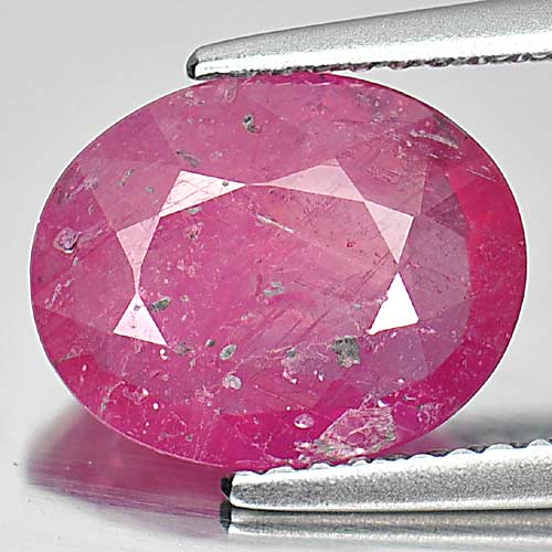 3.15 Ct. Alluring Oval Natural Gem Purplish Pink Ruby Mozambique