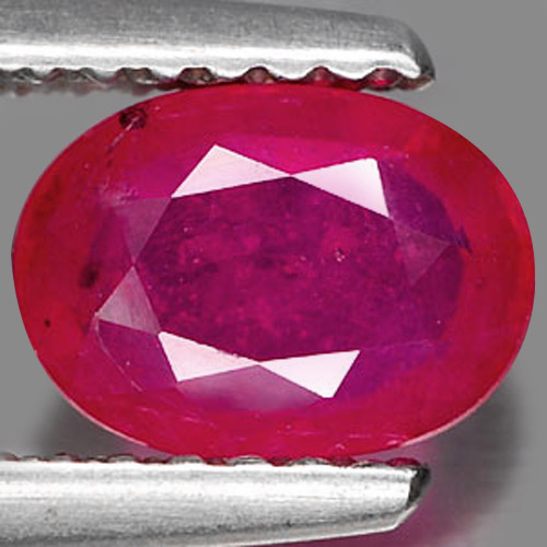 1.22 Ct. Oval Natural Gem Red Pink Ruby From Mozambique