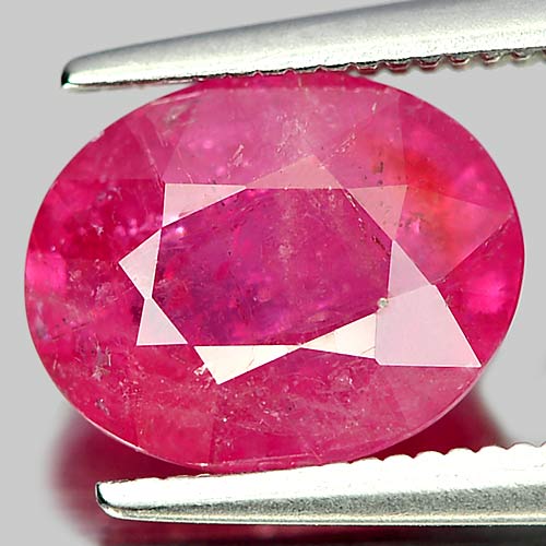 3.44 Ct. Alluring Oval Natural Gem Purplish Pink Ruby Mozambique