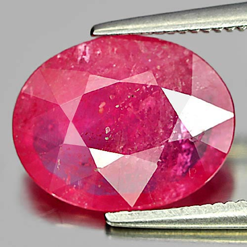 3.88 Ct. Alluring Oval Natural Purplish Pink Ruby Mozambique Gem