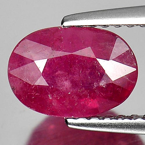 2.20 Ct. Oval Natural Red Pink Ruby Mozambique