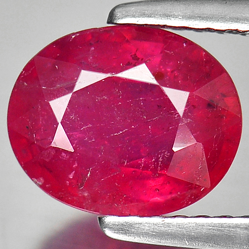 2.34 Ct. Oval Gem Natural Pinkish Red Ruby Madagascar