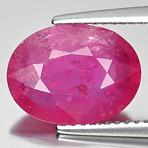 3.83 Ct. Attractive Oval Natural Purplish Pink Ruby Mozambique