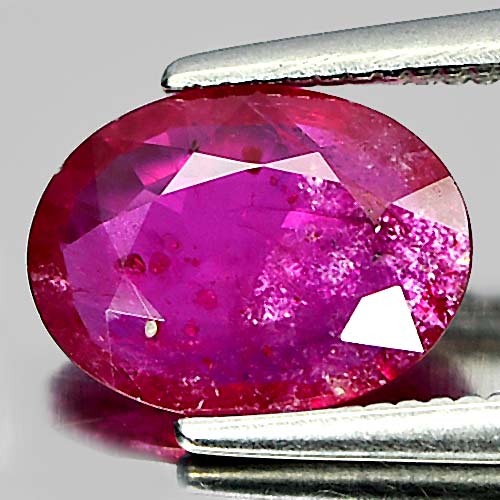 1.34 Ct. Oval Shape Natural Gem Purplish Red Ruby Mozambique