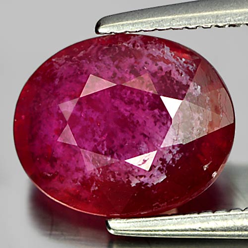 3.46 Ct. Alluring Oval Natural Pinkish Red Ruby From Mozambique