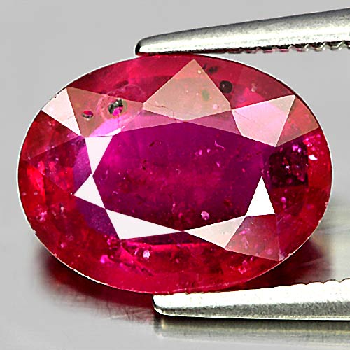 3.70 Ct. Oval Shape Natural Purplish Red Ruby Mozambique