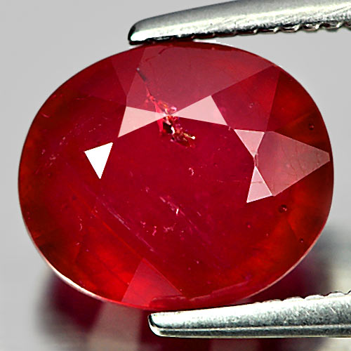 3.59 Ct. Oval Natural Gem Blood Red Ruby From Madagascar