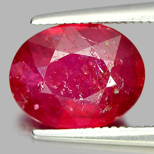 2.99 Ct. Oval Shape Natural Pinkish Red Ruby Madagascar
