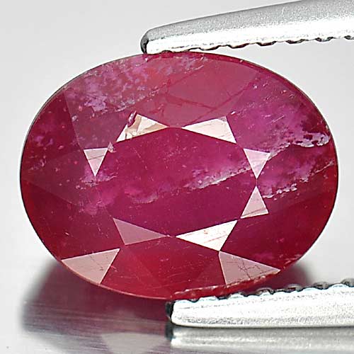 3.25 Ct. Good Color Oval Natural Gem Pinkish Red Ruby Madagascar