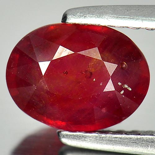 1.91 Ct. Oval Natural Gem Pinkish Red Ruby Madagascar