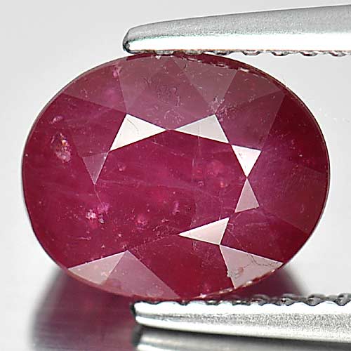 3.65 Ct. Beauteous Oval Natural Gem Pinkish Red Ruby Madagascar