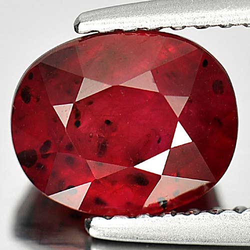 2.86 Ct. Oval Natural Gem Pinkish Red Ruby Madagascar