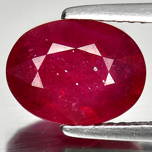 3.14 Ct. Natural Gemstone Purplish Pink Ruby Oval Shape Madagascar