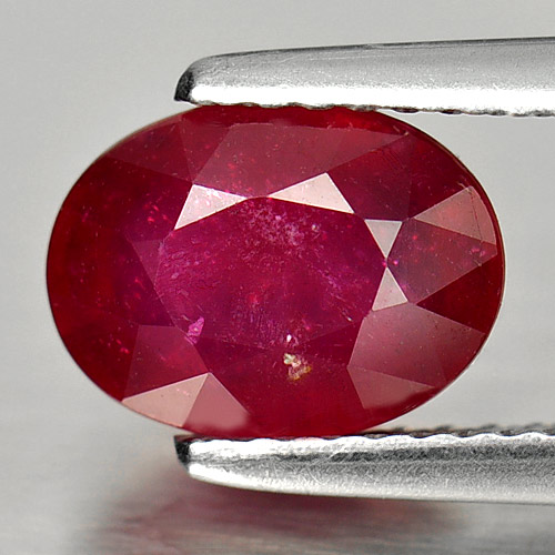 2.59 Ct. Natural Gemstone Purplish Red Ruby Oval Shape From Madagascar