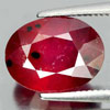 Pinkish Red Ruby 4.74 Ct. Oval Shape 10.6 x 8.1 Mm. Natural Gem Madagascar