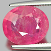 Red Pink Ruby 4.21 Ct. Oval 10.4 x 8.8 x 4.8 Mm. Natural Gemstone Mozambique