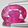 Natural Gemstone 3.58 Ct. Oval Shape Purplish Pink Ruby Mozambique