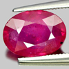 Good Color 3.93 Ct. Oval Natural Gem Purplish Pink Ruby Mozambique