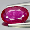 2.55 Ct. Oval Natural Gem Purplish Red Ruby Mozambique