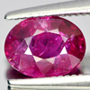 Unheated 1.15 Ct. Oval Natural Gem Purplish Pink Ruby Tanzania