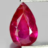 Unheated 1.00 Ct. Pear Natural Purplish Red Ruby Tanzania