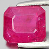 2.25 Ct. Octagon Natural Gem Purplish Pink Ruby Madagascar